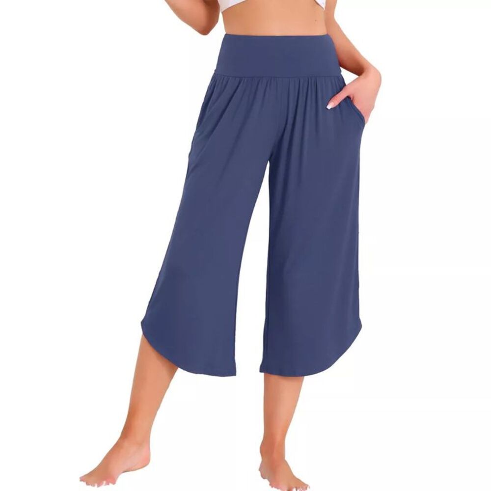 Women's Capri Lounge Yoga Summer Wide Leg